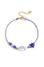 Rope anklet, fish and star beads.