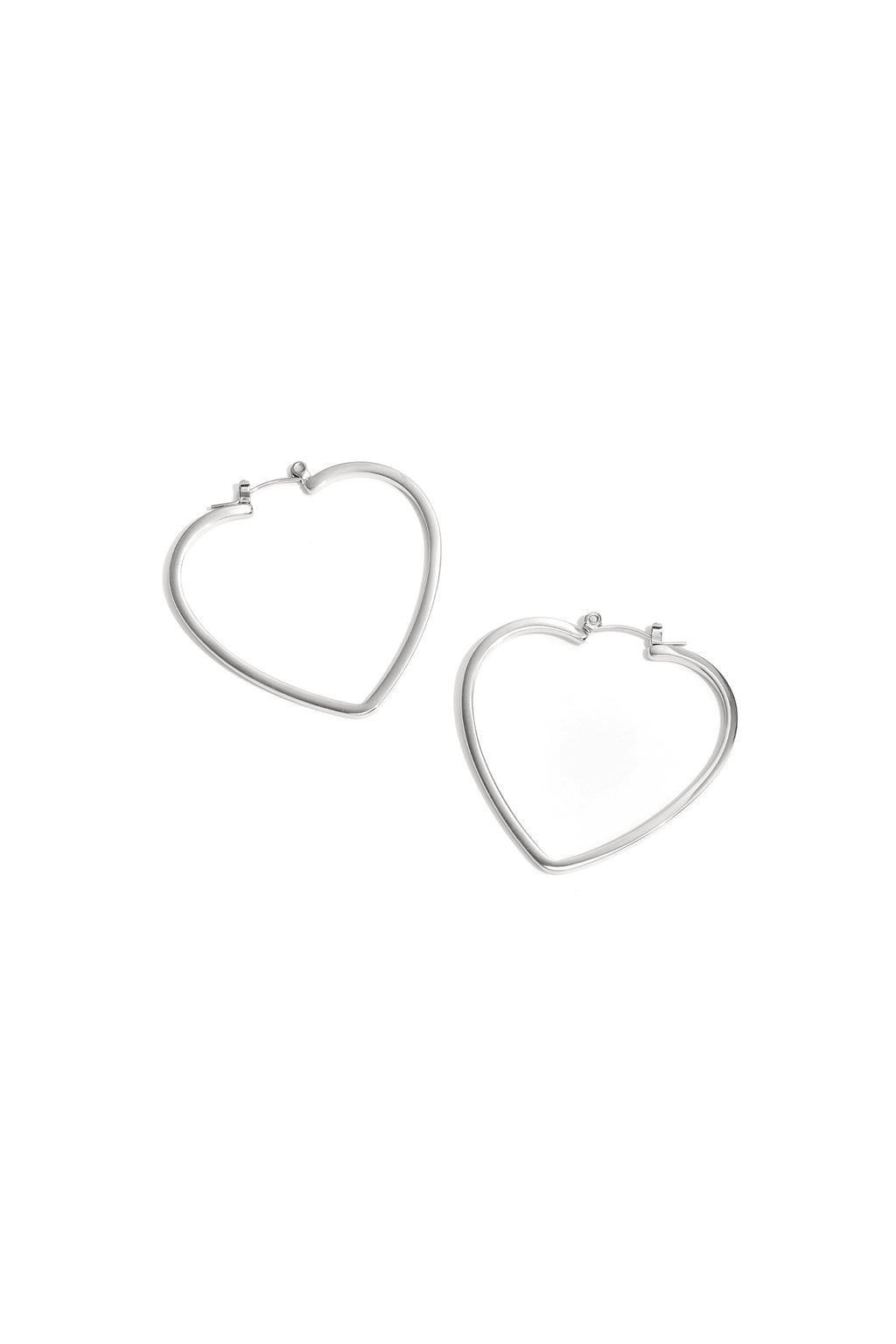 Elegant Heart-Shaped Hoop Earrings for Everyday Glam