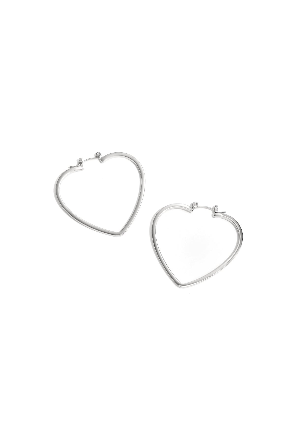 Elegant Heart-Shaped Hoop Earrings for Everyday Glam