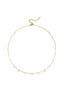 Collares de cadena de acero inoxidable con forma de cruz, estilo casual, diario, serie sencilla, joyería para mujer.