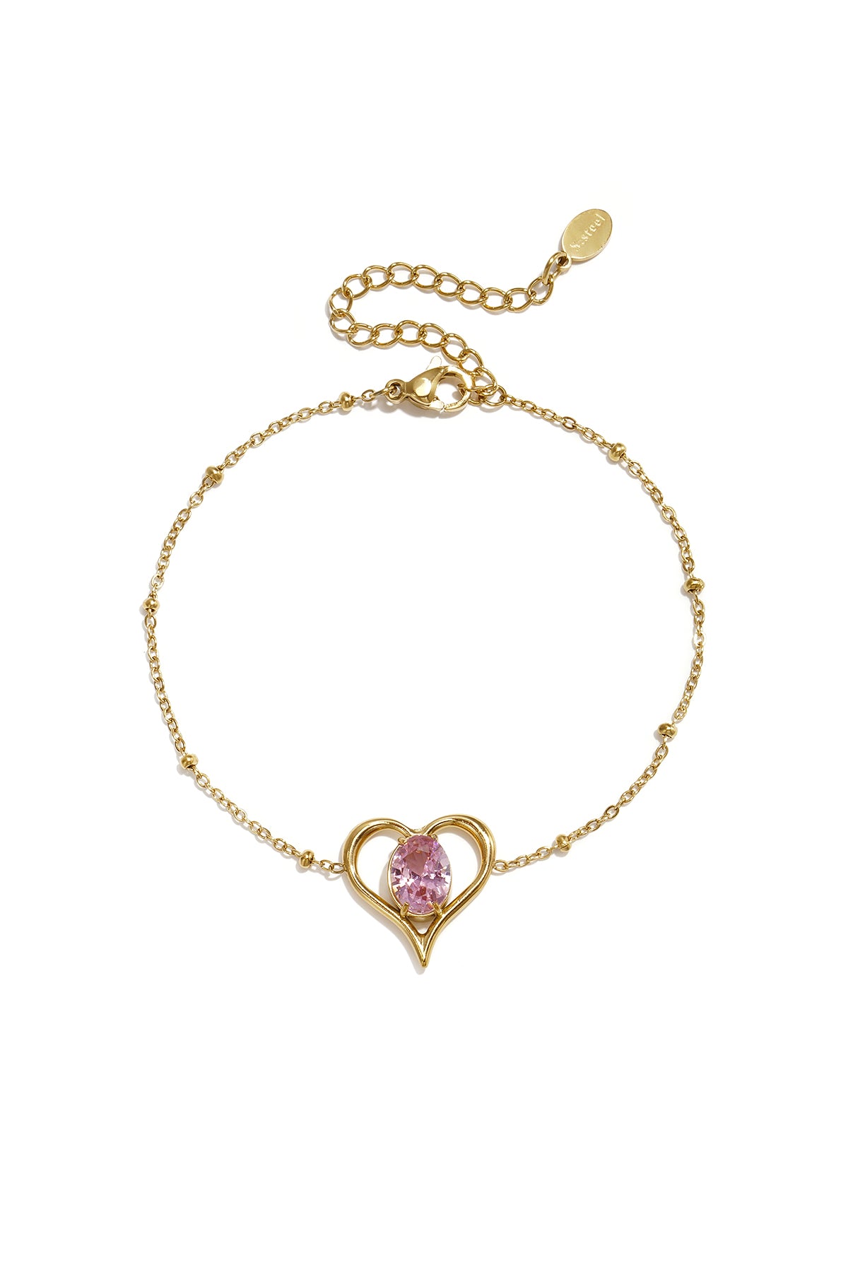 Elegant Heart Charm Bracelet for Everyday Style Main product image