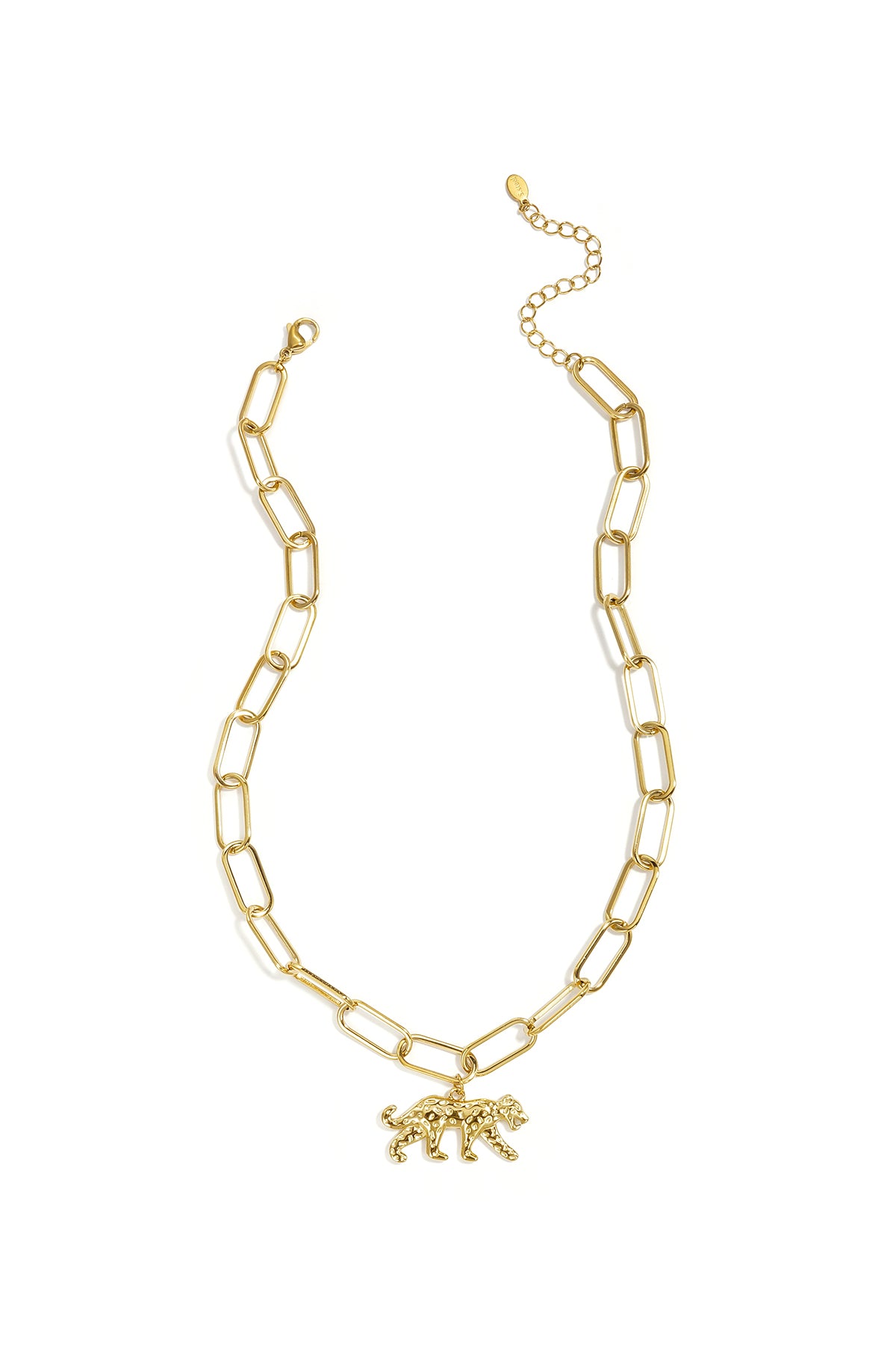 Elegant Animal Pendant Necklace in Silver and Gold Main product image