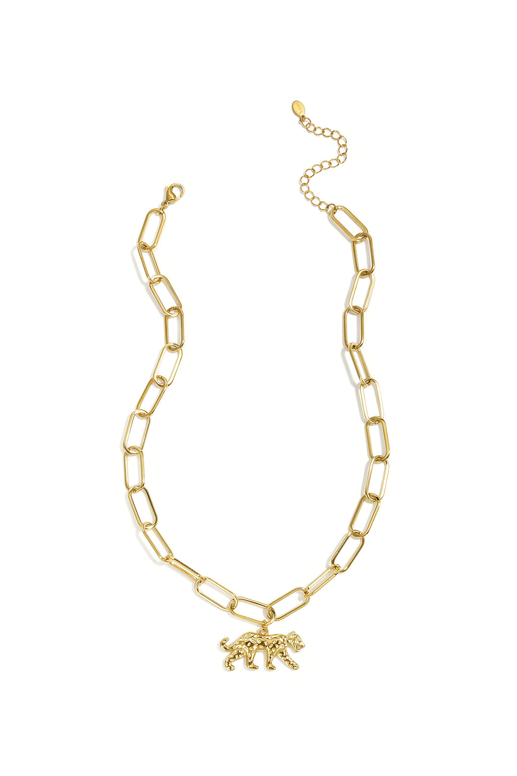 Elegant Animal Pendant Necklace in Silver and Gold