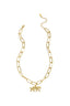 Elegant Animal Pendant Necklace in Silver and Gold
