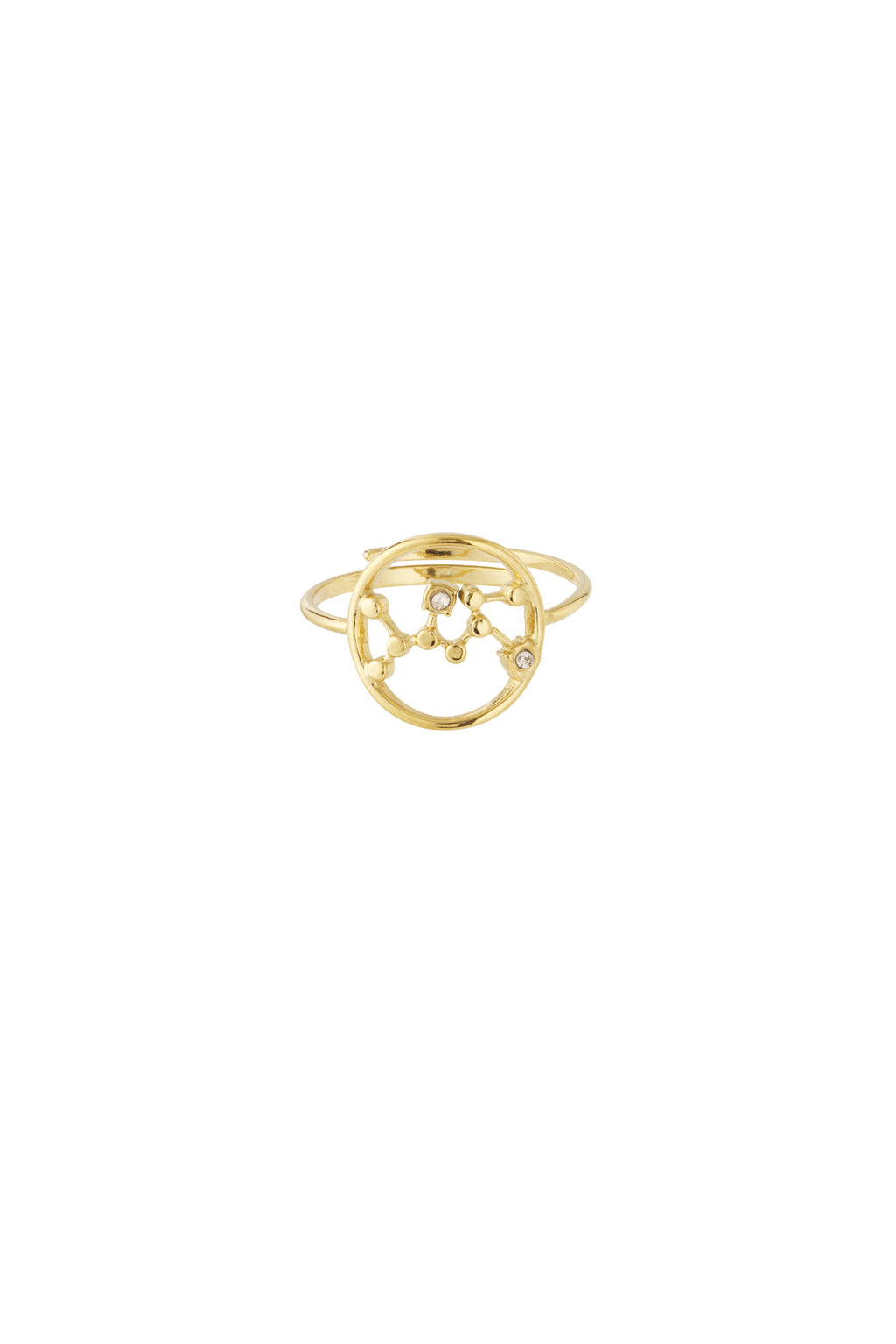 14K Gold Plated Zodiac Statement Ring for Women