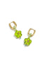 Beaded and floral design earrings