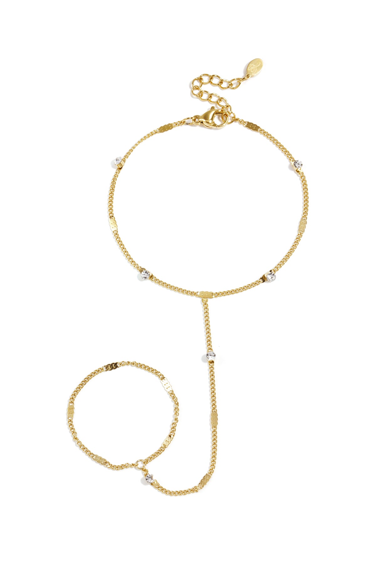 Elegant 14K Gold Plated Hand Chain for Daily Wear Main product image