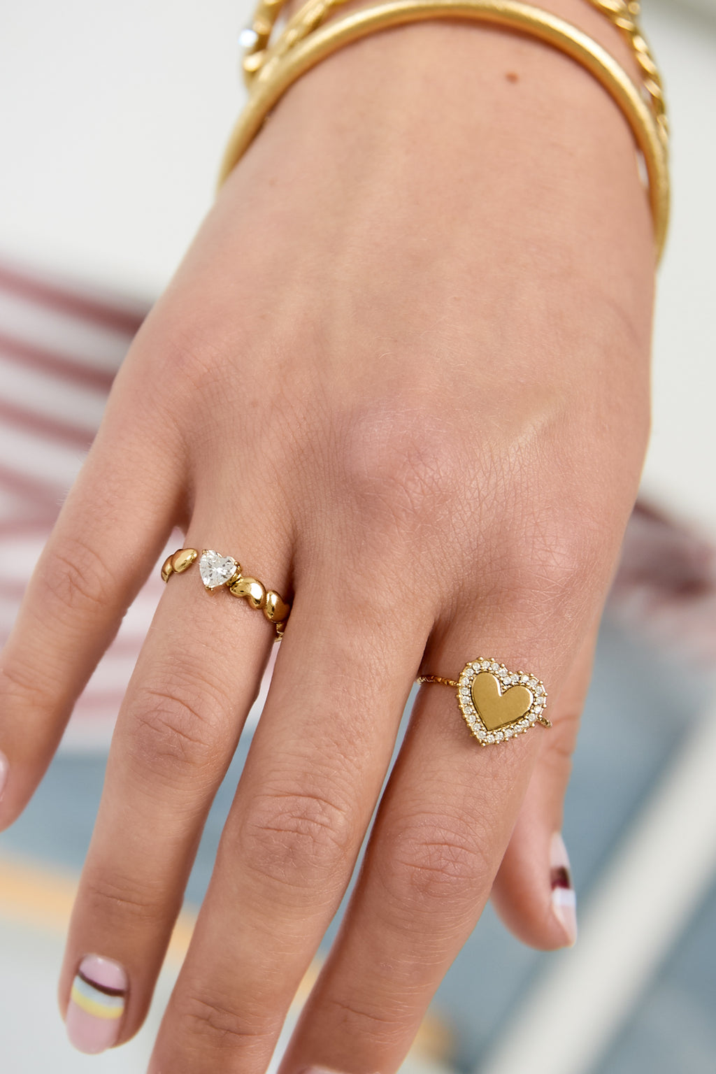 Elegant Minimalist Heart Ring - Adjustable & Stylish