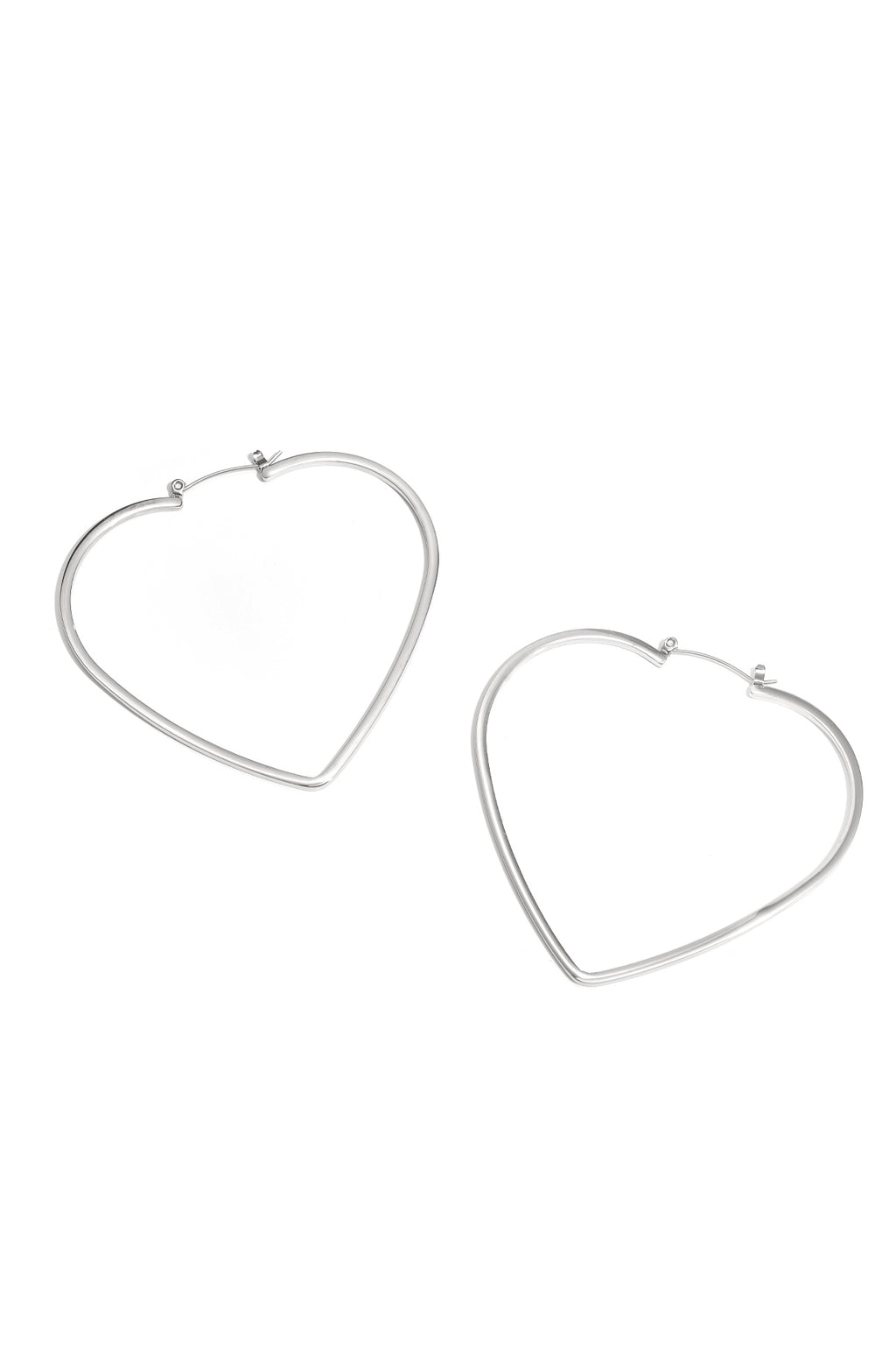 Elegant Heart-Shaped Hoop Earrings for Everyday Glam
