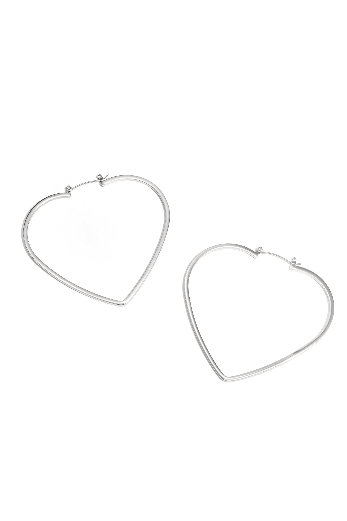 Elegant Heart-Shaped Hoop Earrings for Everyday Glam