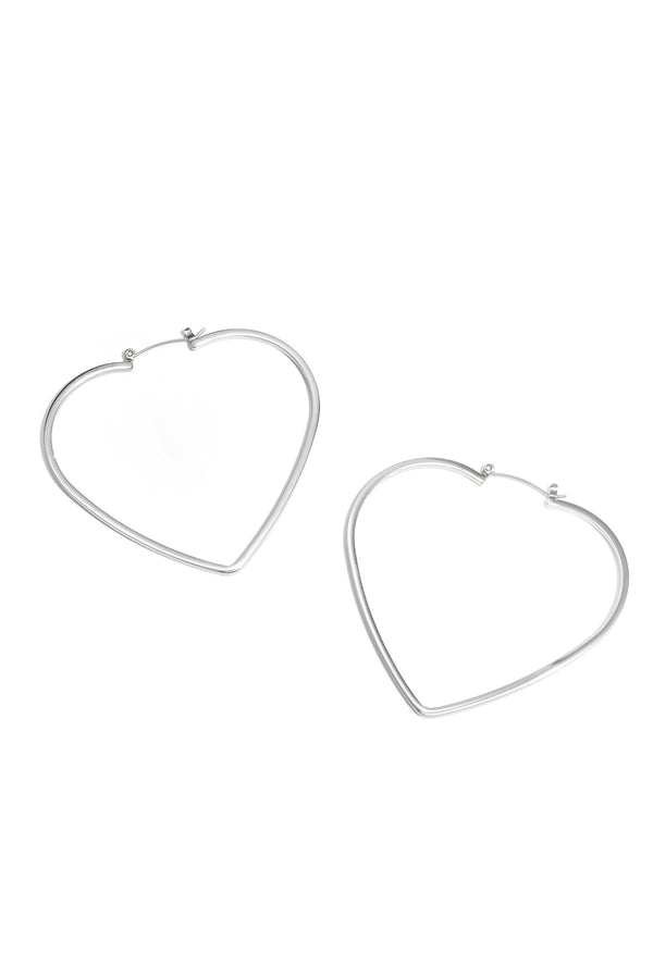 Elegant Heart-Shaped Hoop Earrings for Everyday Glam