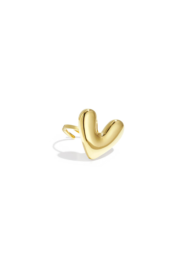 Funky heart ring