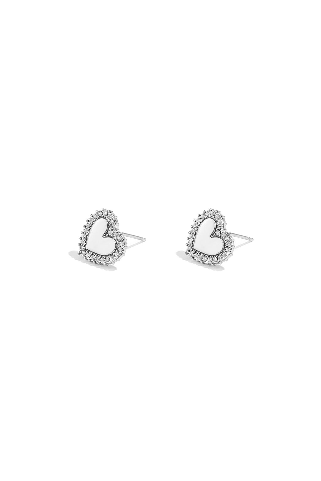 Stylish Heart-Shaped Zircon Stud Earrings for Everyday Wear