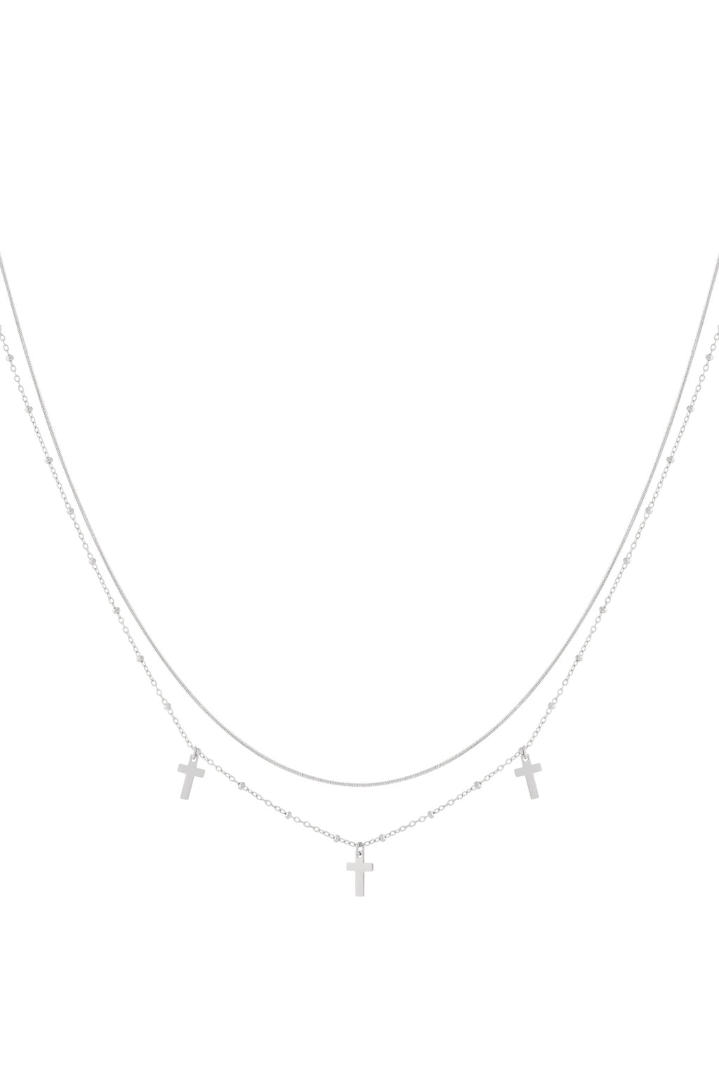   Collares en capas Cruz 