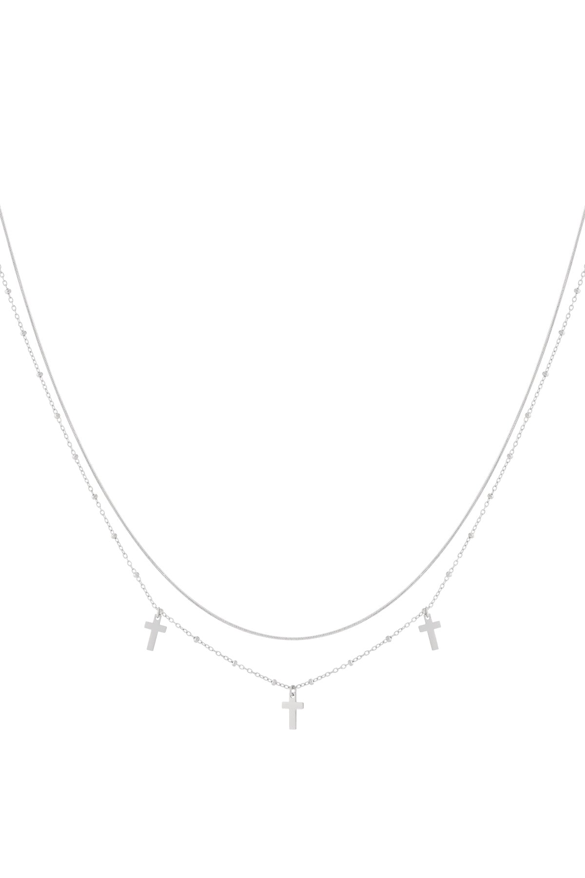   Collares en capas Cruz 