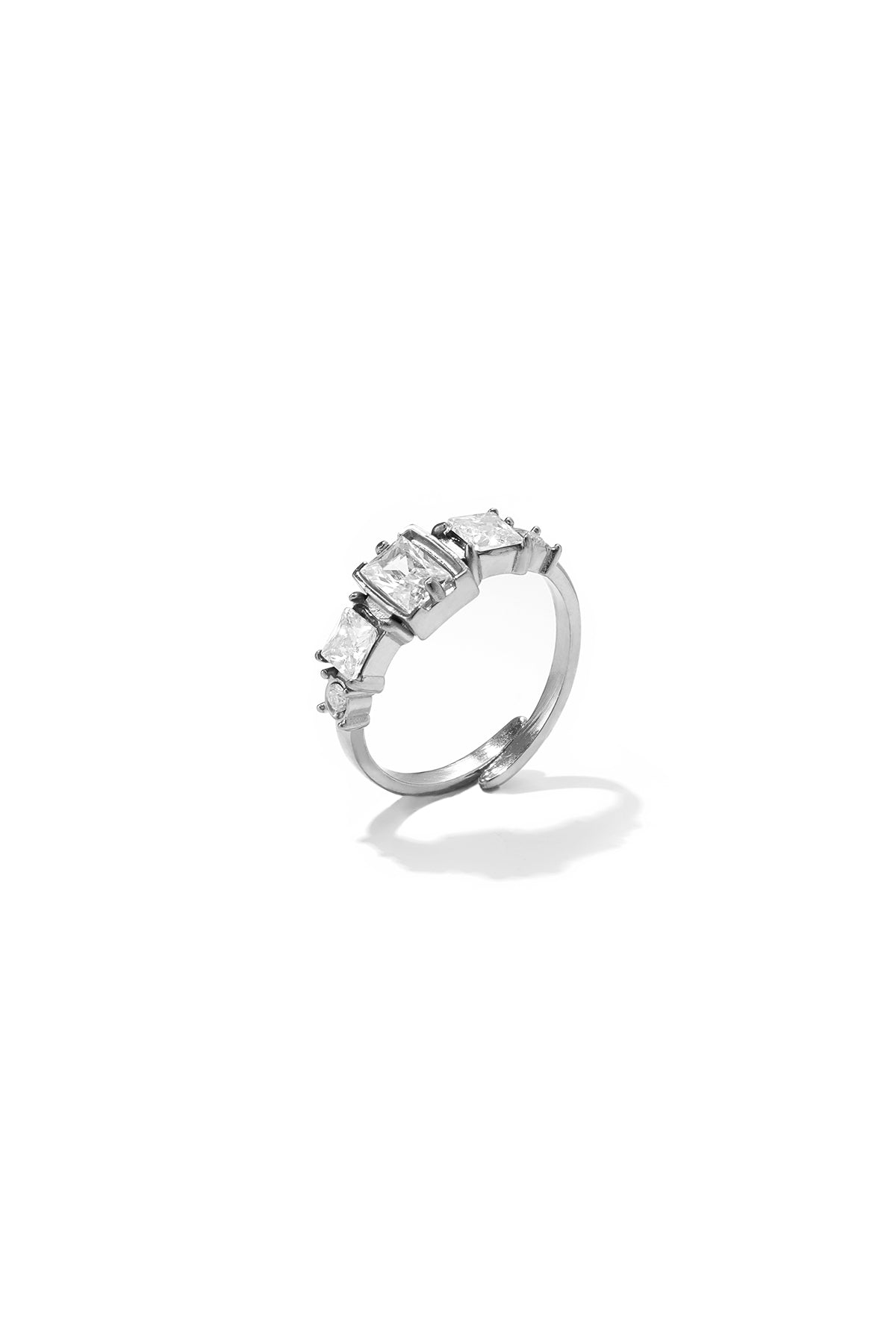 Elegant Minimalist Adjustable Ring - Silver & Gold