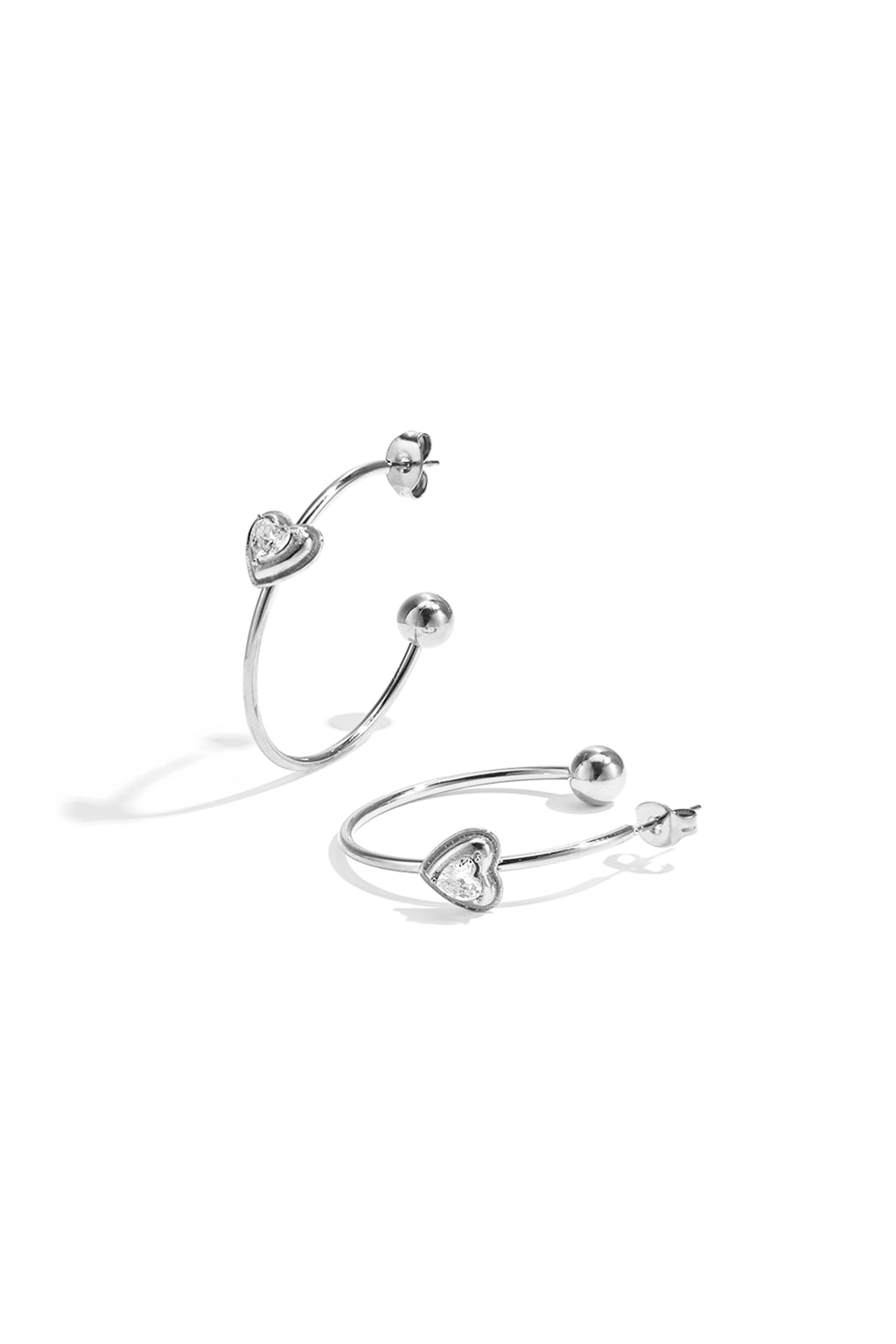 Stylish Heart Hoop Earrings for Daily Wear