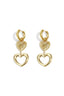 Elegant Heart Loop Dangle Earrings for Everyday Glam