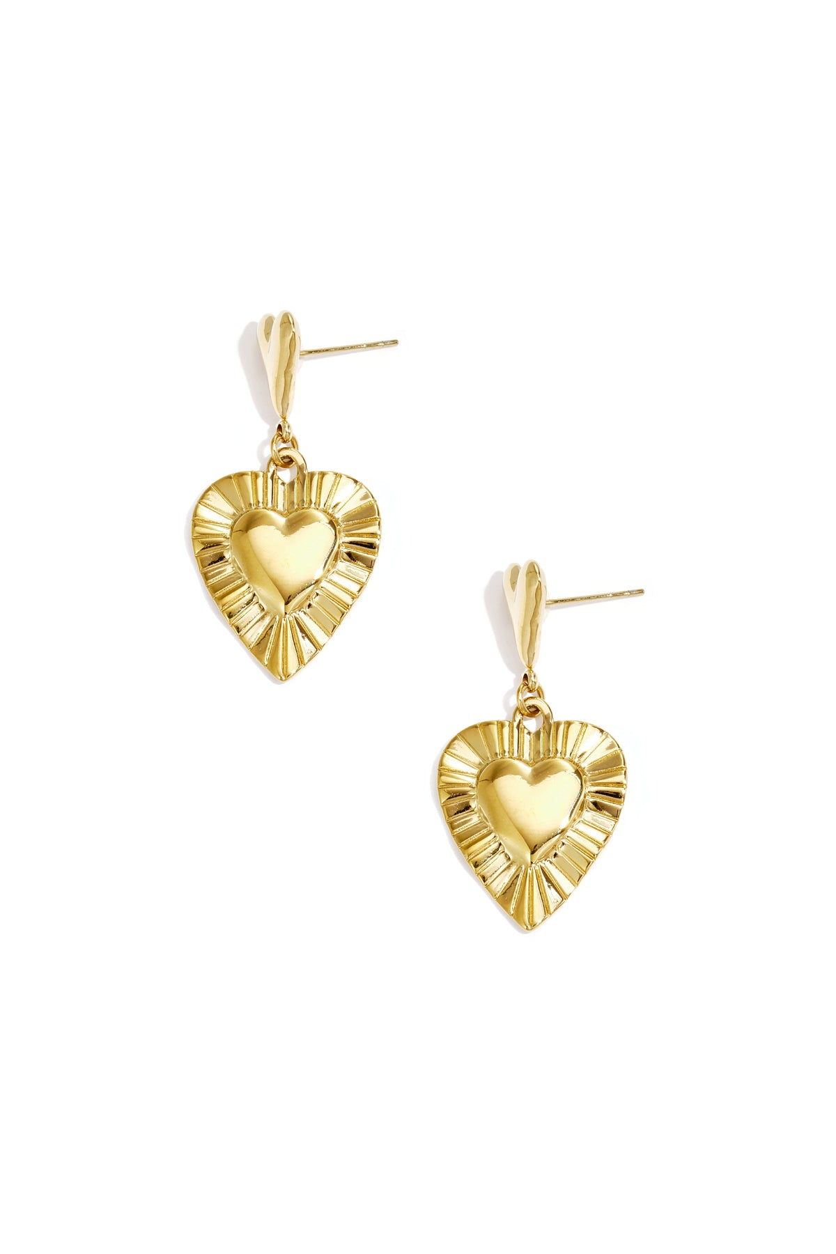 Elegant Heart-Shaped Drop Earrings for Everyday Glam Main product image