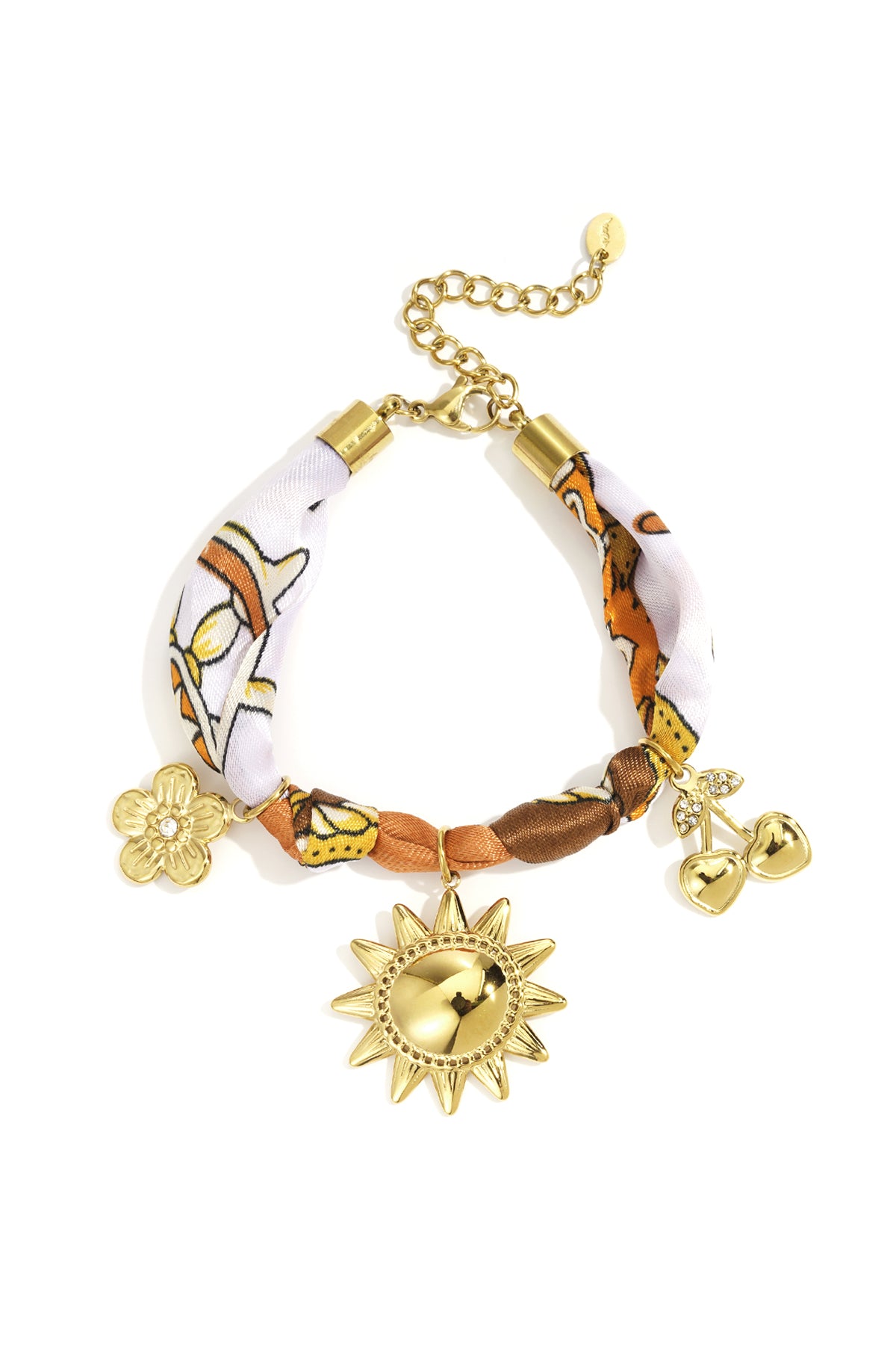 Pulseras  con dijes de flores Imagen principal del producto