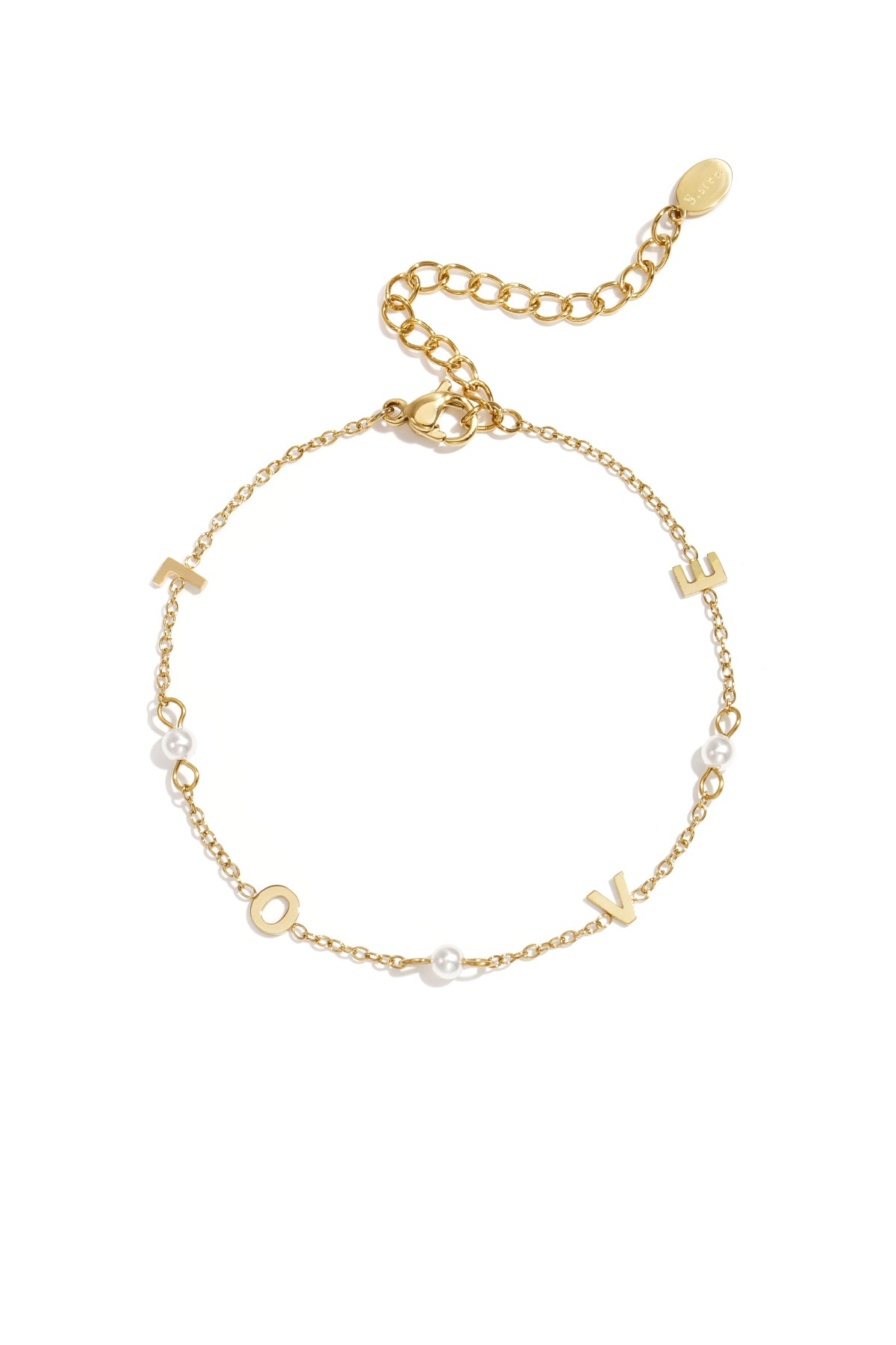 Elegant Gold-Toned Charm Bracelet for Women Main product image